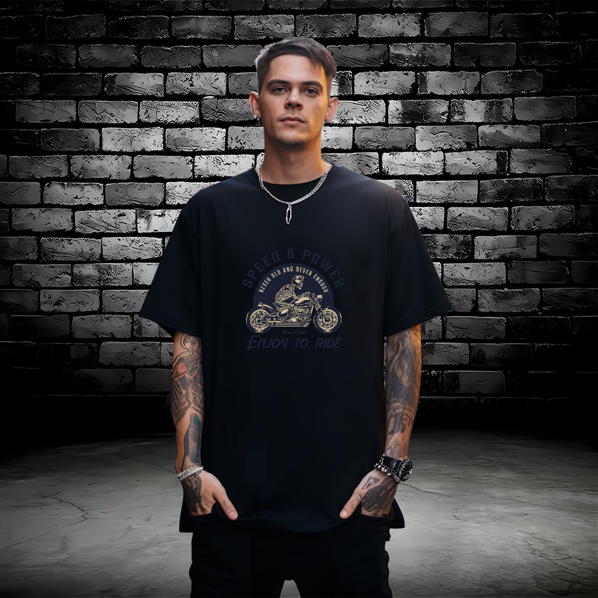 Fashion Designer T shirt skull Tops 100% Cotton 230g Spring Summer Unisex DIY Printed Breathable Short Sleeve Mens Tshirts