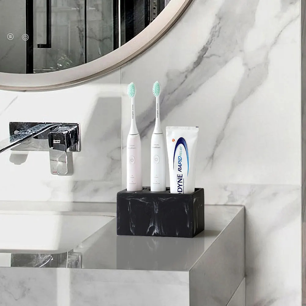 Electric Toothbrush Holder Black Bathroom Organizer Tooth Brush Holder Toothbrush Bathroom Tool Toothpaste Storage Rack White 240806