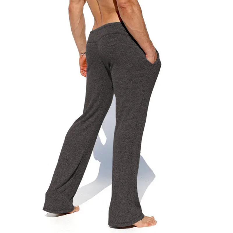 Stretch Sweatpants Mens Pants Cargo Men Soft Breathable Tracksuit Simple Solid Color Home Pant Clothing 240806