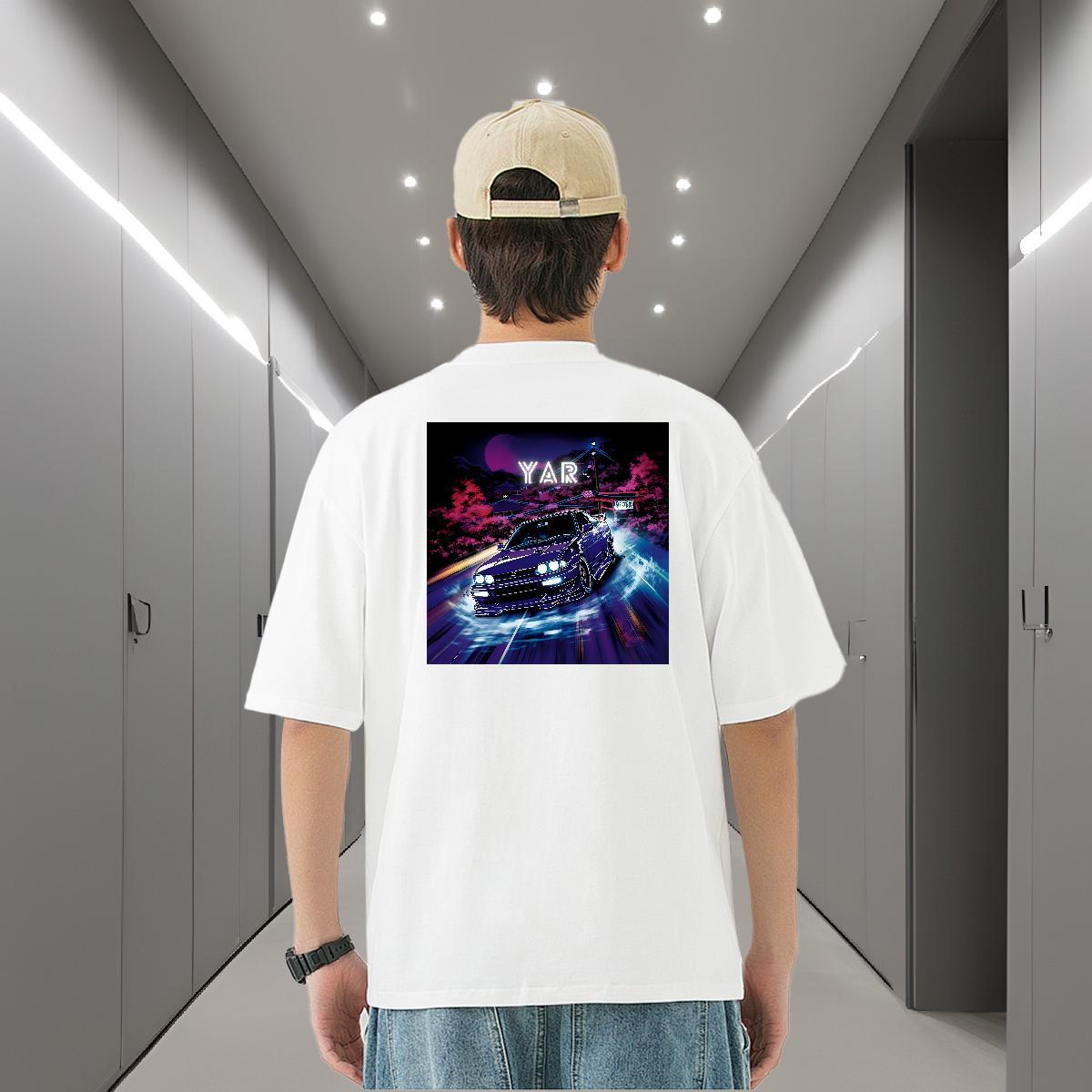 2024 Designer Mens T Shirts drifting Polos 100% Cotton 230g Anime Printing Street Popular Skull Breathable Men Tops Tees