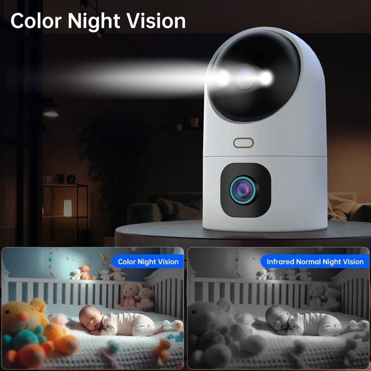 JOOAN 5K 10MP PTZ IP Camera WiFi Dual Lens Camera Home Color Night CCTV Surveillance Camera Auto Tracking Smart Baby MonitorM240806