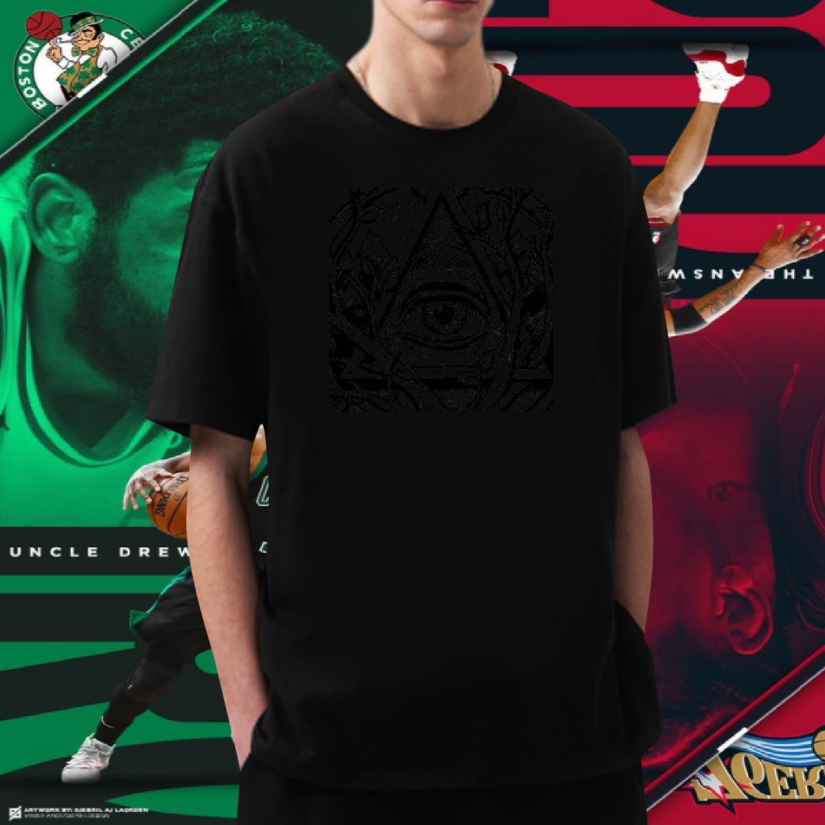 2024 Summer T-Shirts for Men eye of the devil Tees 230g 100% Cotton Spring Summer Wholesale Custom Anime Short Sleeve Soft Mens Tshirts