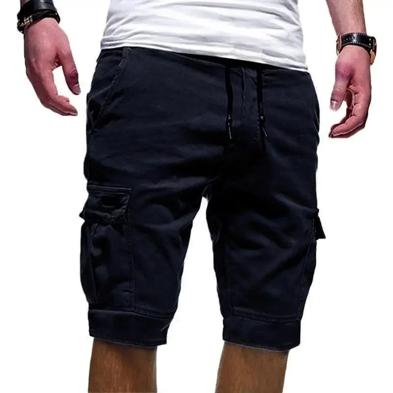 Men S Washed Cotton Cargo Shorts Casual Short Pants For Male 240806