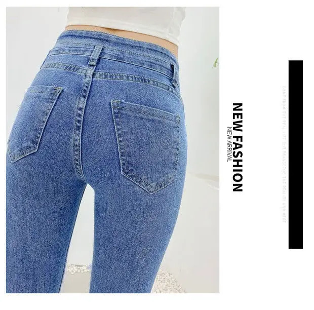 Embroidery Sequin Wing Skinny Tight Stretch High Waist Slim Flare Denim Pant Bootcut Bell Bottom Jeans Women mom y2k oversized 240807
