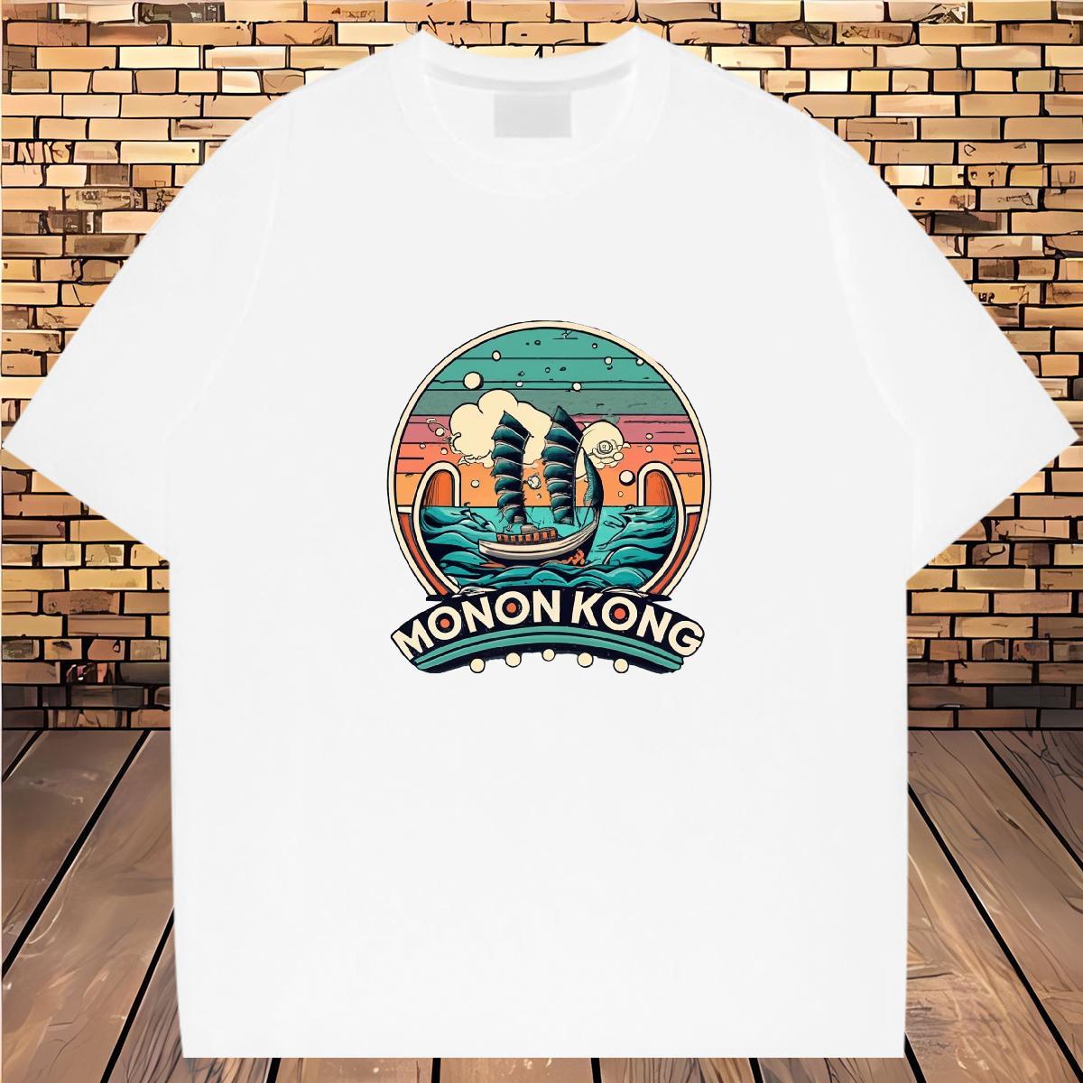 New Arrival T-Shirts beach Polos 230g Pure Cotton Hip Hop Street Cool DIY Printed O Neck Short Sleeves Men Tees