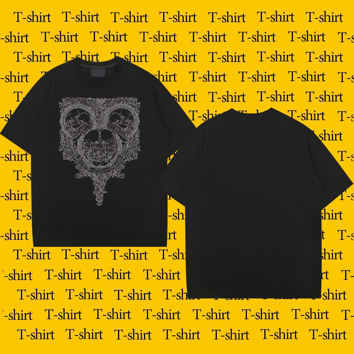 Casual New T Shirts Men skull Tee Shirt 230g 100% Cotton Beach Free Shipping Oversized 3XL 4XL Pure Cotton Men Clothes T-Shirt