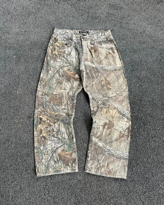 Y2k Jeans America Street Camouflage Pattern Baggy Denim Pants Men Fashion Women Clothing High Waist Straight Leg Wide 240806