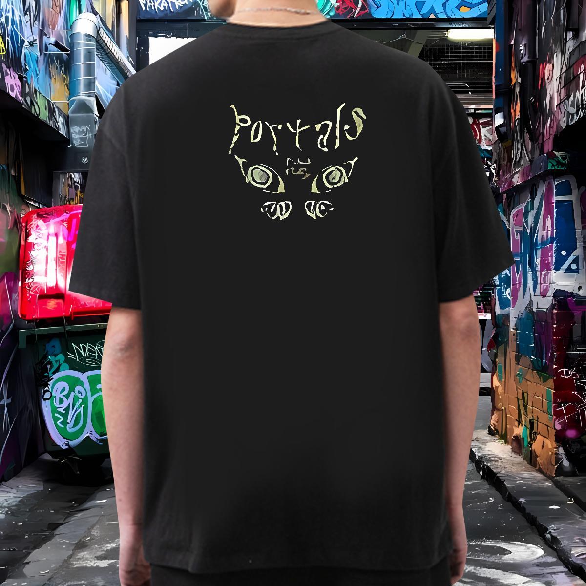 New Mens T Shirts letter Wear 230g 100% Cotton Sports Casual Comfortable DIY Anime Breathable Crew Neck Men Clothes T-Shirt