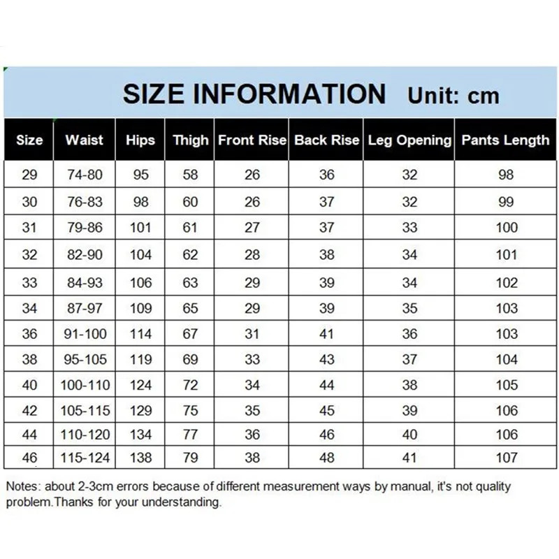 Pants Men Business Straight Cotton Trousers Stretch Boy Elastic Slim Fit Casual Big Plus Size 42 44 Black Khaki Blue Clothes 240806