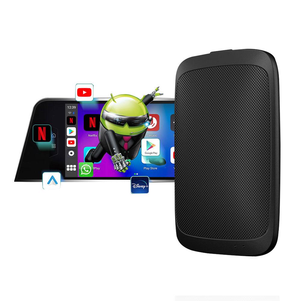 GT5 carplay ai box CLOSED android 11 Qualcomm 2290 Chipset car carplay video box 2GB + 16GB wireless carplay adapter youtbe netflix google play store