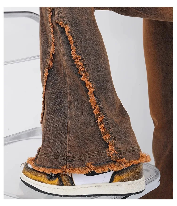Fashion Denim Pants Women High Street Slim Bell Bottoms Female Basic Simple Jeans Full Length Streetwear Y2K Vintage 240807