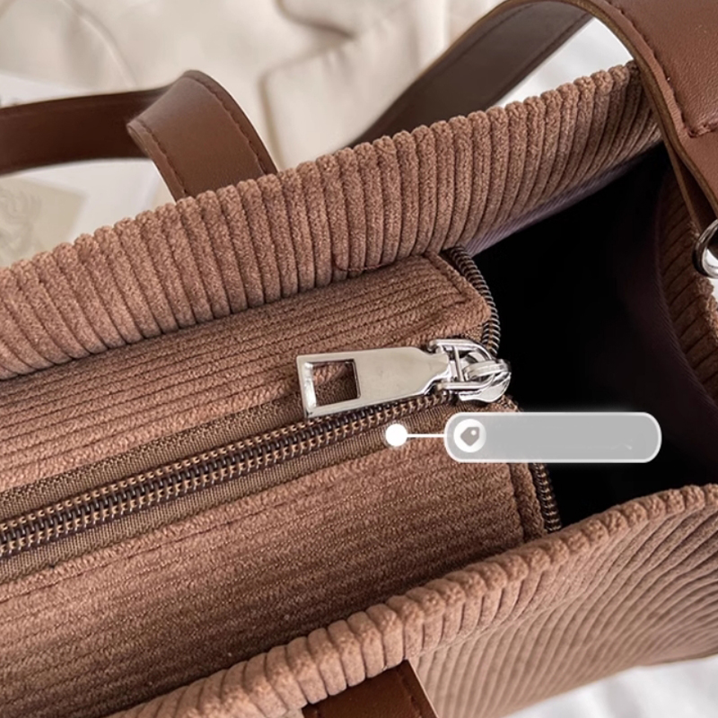 HBP Shoulder Crossbody Bag Large Capacity Fashion Bag Handheld Tote Bag Velvet Material Shopping Bag Women Handbag Plain Color Leather Shoulder Strap