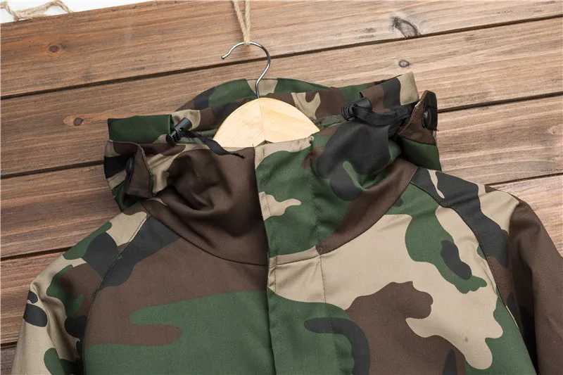 Men's Jackets Casual Camouflage Mens Winter Jacket Thick Warm Male Coat Camo Hooded Cotton Windproof Parka Mens Overcoat z240806