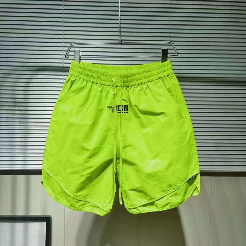 2024 Summer Shorts Quick Dry Straight Sports Trendy Loose Versatile Casual Capris Beach Pants Men's