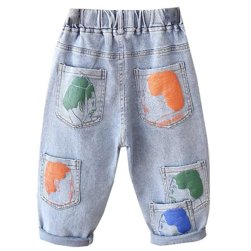Jeans Lovely Baby Spring Autumn Jeans Pants For Boys Children Kids Trousers Clothing Teenagers Gift Home Outdoor High Quality