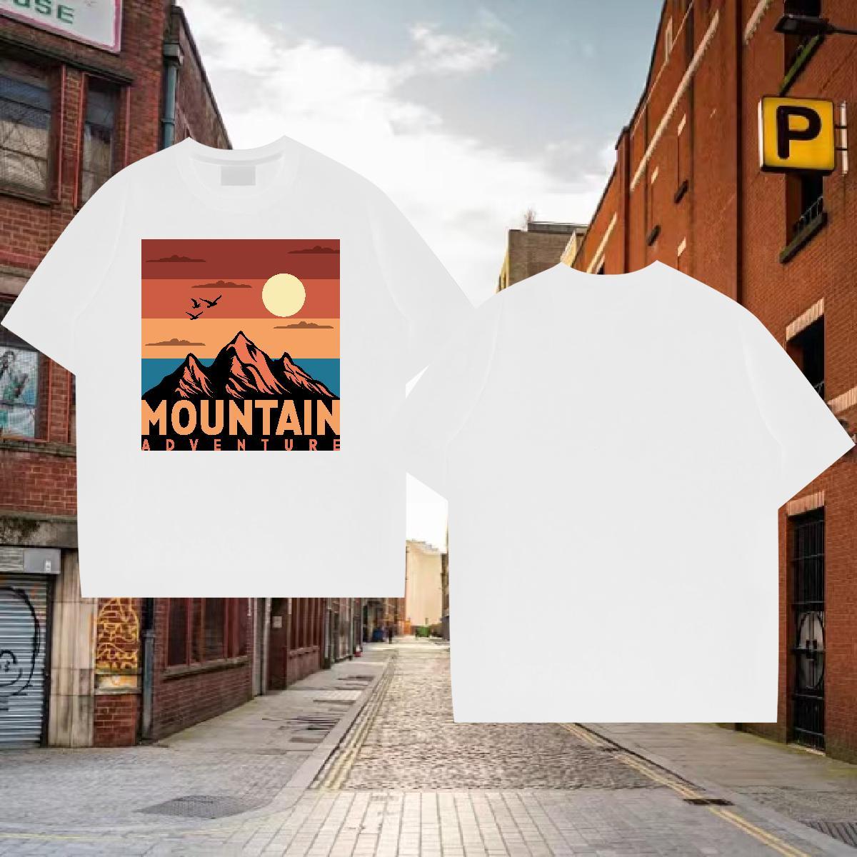 DIY Customized T-Shirts sun Tops 230g 100% Cotton Street Casual Free Shipping Plus Size Cartoon Crew Neck Breathable Tshirts