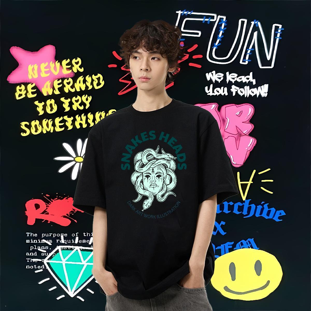 2024 Mens T Shirts ET Tee Shirt 230g 100% Cotton Home Outdoor Designer Oversized 3XL 4XL Short Sleeve Soft Men Clothes T-Shirt