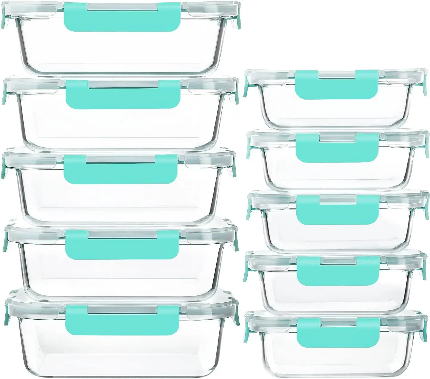 Home>Products>Glass Meal Preparation Container WLids MCIRCO Glass Food Storage WSnap Locking Lids Airtight Lunch 240806