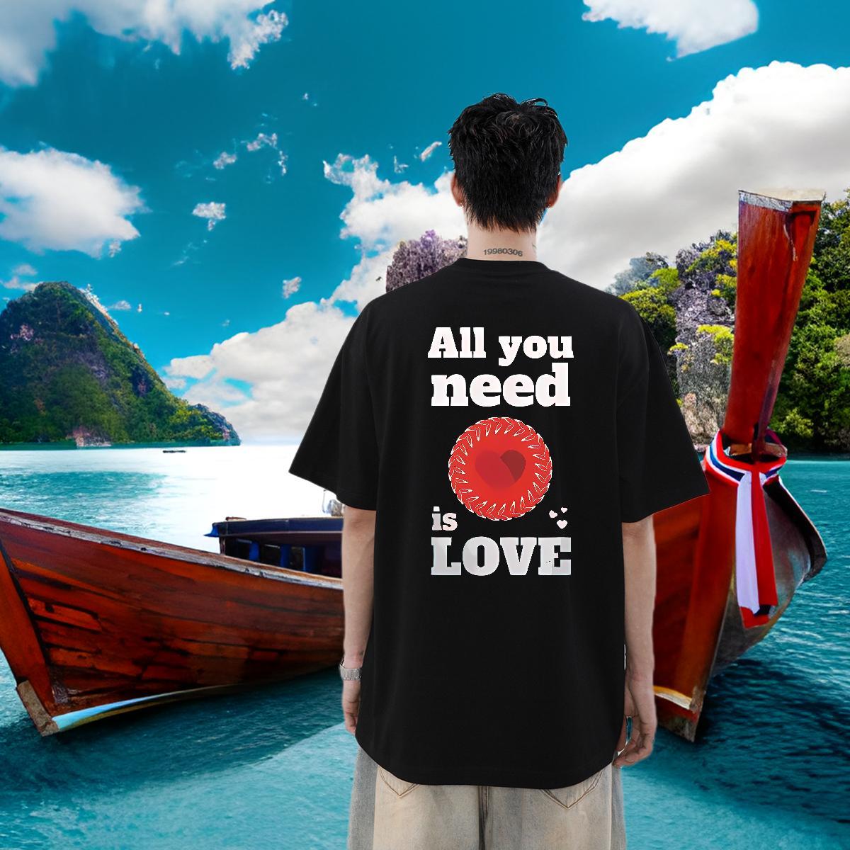 New T-Shirts for Men letter Clothes 230g 100% Cotton Summer Casual Classic Custom Printed Breathable Crew Neck Men Tees