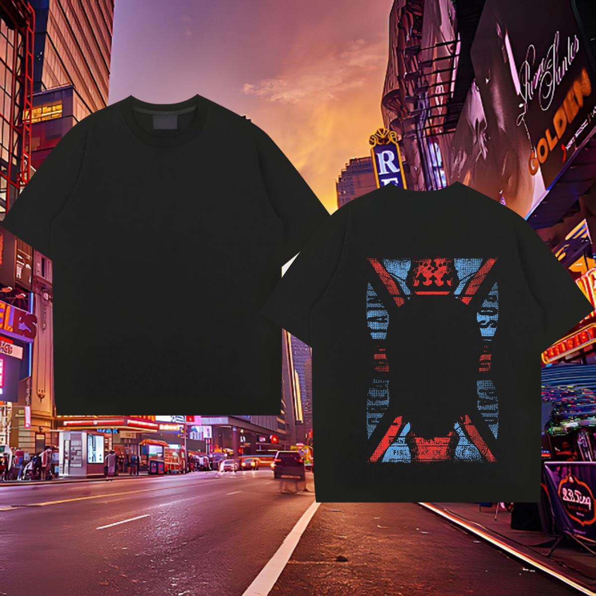 2024 New Men T Shirts skull Top Tees 100% Cotton 230g Street Wear Wholesale Skull Breathable Soft Tshirts