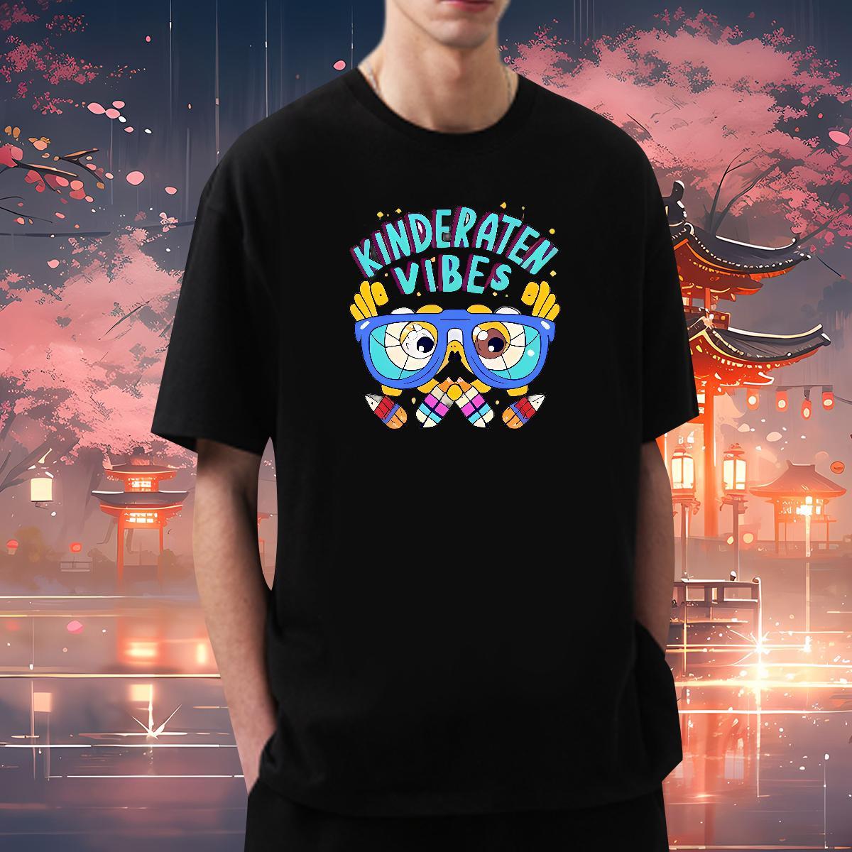 2024 T Shirts Men letter Tee Shirt 230g Cotton Anime Printing Street Wholesale Floral Print Breathable Short Sleeve Mens Tshirts