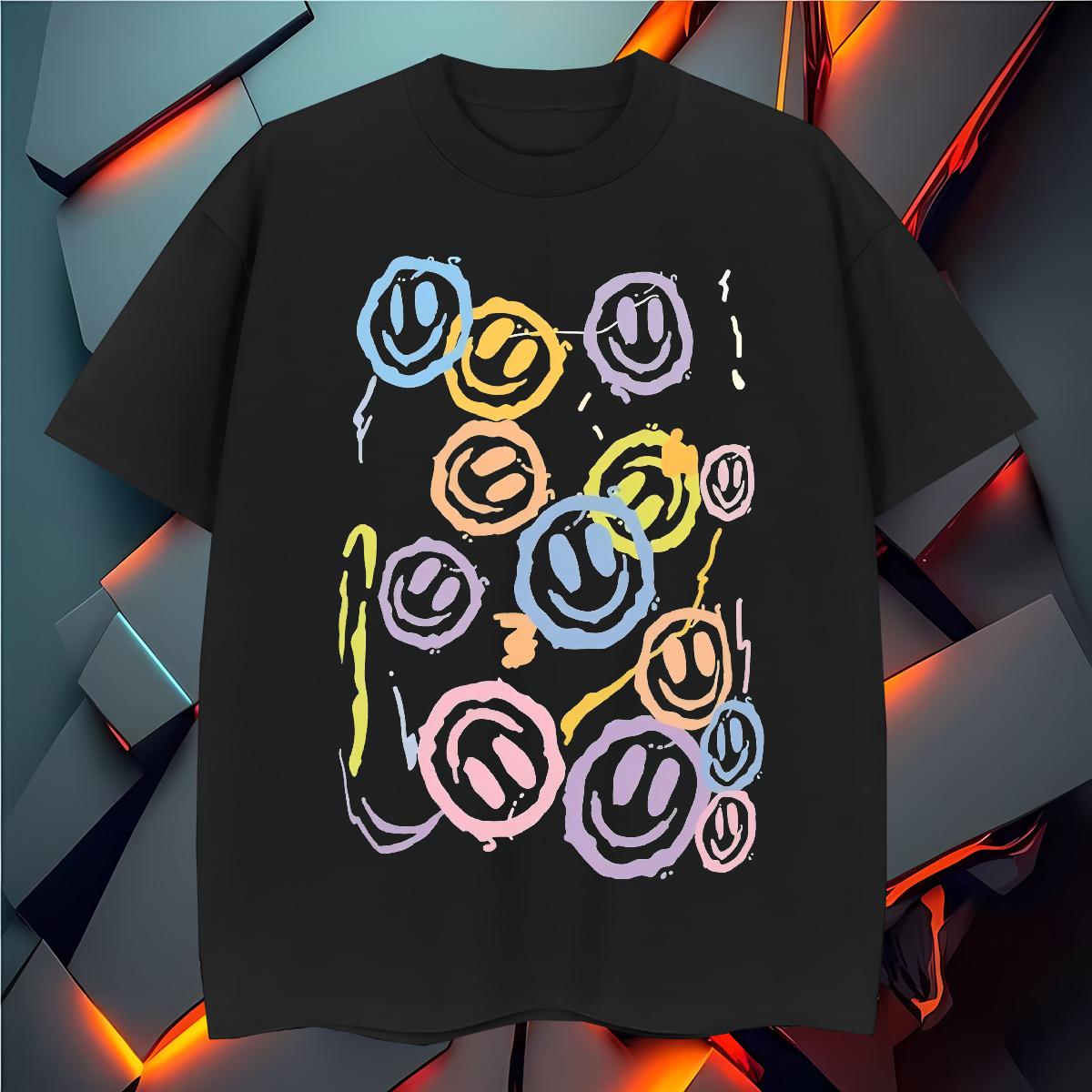 Unisex T Shirt For Man 230g Pure Cotton High Street Hip Hop O-Neck Short Sleeve Tshirts Fashion Design Custom Print Oversized Top Tees
