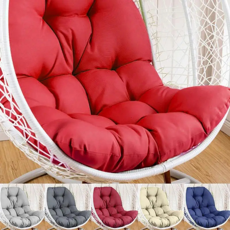 Swing Hanging Chair Mat Balcony Egg Chair Cushion Seat Pad Pillow Patio Garden Outdoor Thickened Hammock Rocking Chair Seat 240806