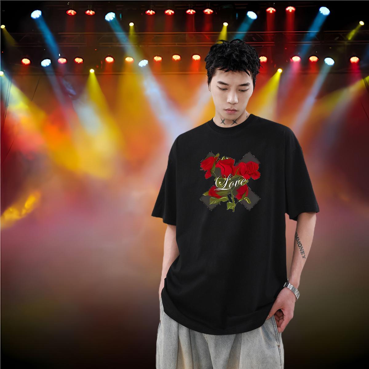 New Mens T Shirts letter Tops Tees 100% Cotton 230g Street wear Hip Hop Unisex Custom Printing Short Sleeve O-Neck Men Clothes T-Shirt
