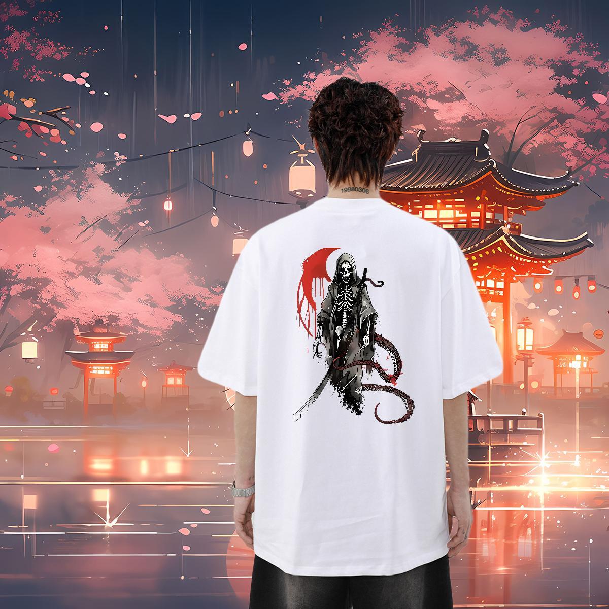 Custom Mens T Shirts tail Tees 230g 100% Cotton Casual Beach Loose DIY O Neck Short Sleeves Men Tops Tees
