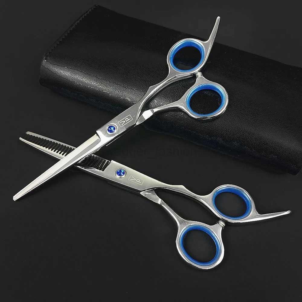 Professional Hairdressing Haircut Scissors 6 Inch 440C Barber Shop Hairdressers Cutting Thinning Tools High Quality Salon SetXJ240807