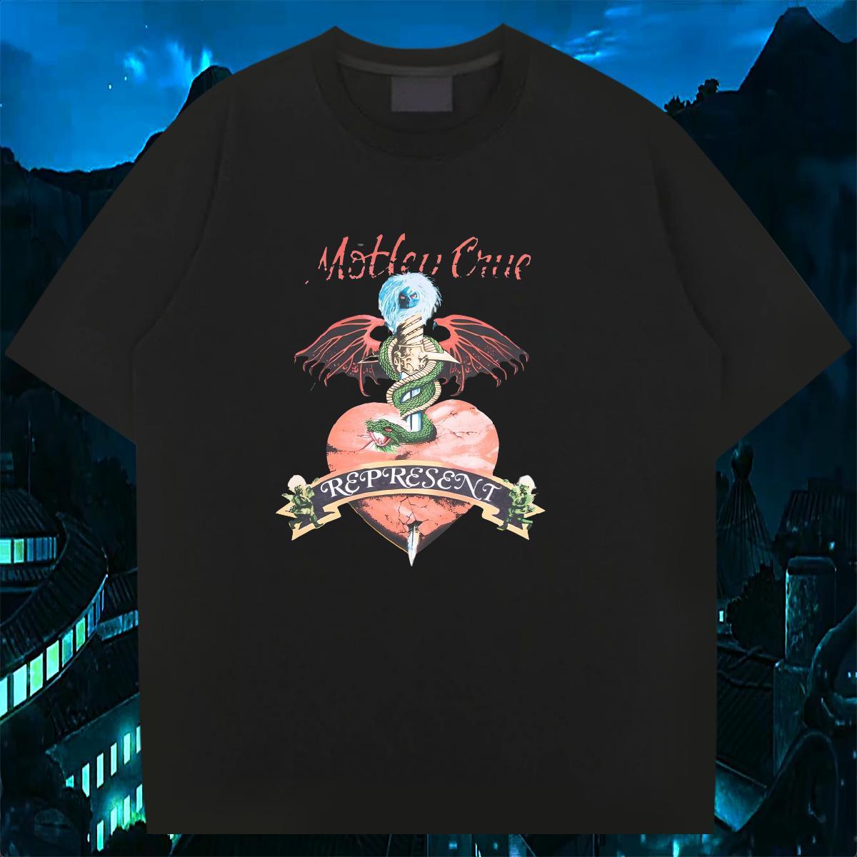 Designer Fashion Man T Shirts skull Clothes 230g Cotton Anime Printing Street Unisex Oversized 4XL Breathable Short Sleeve Men Tshirts