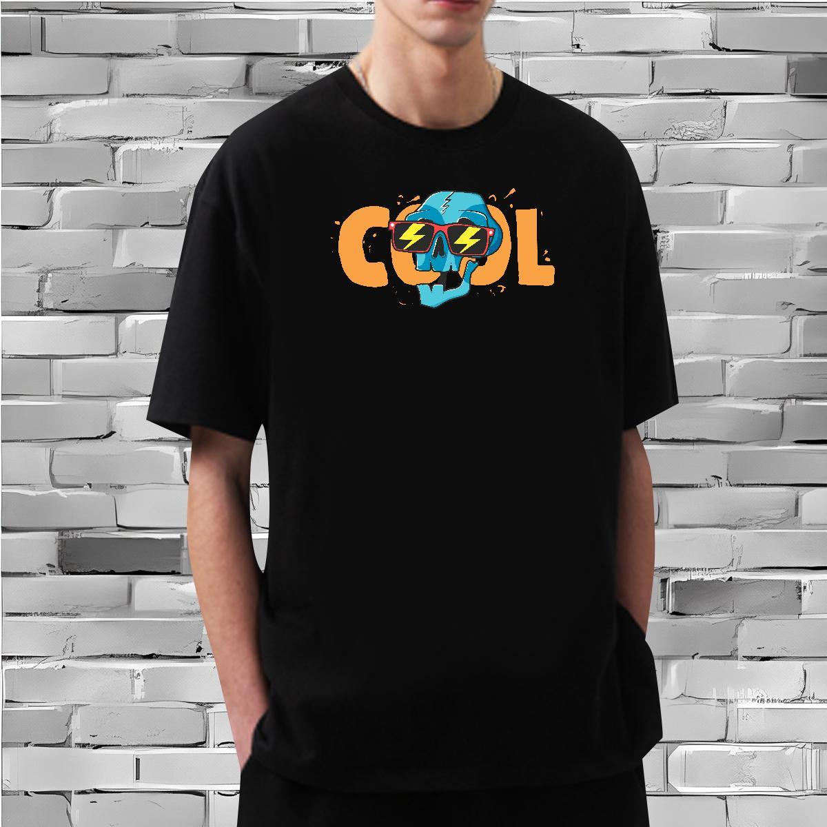 Stylist T-Shirts skull Tshirts 230g Pure Cotton Hip Hop High Quality Plus Size Cartoon Crew Neck Men Tees