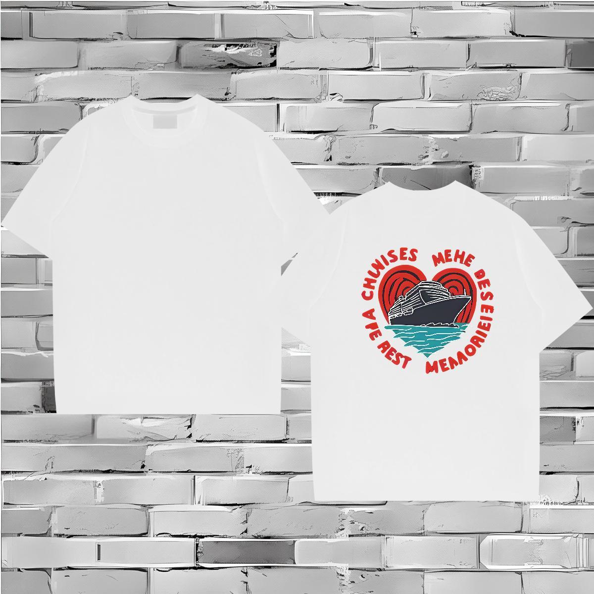 Fashion Casual T-Shirts for Men letter Polos 230g Cotton High Street Hip Hop Cool Design Oversized 3XL 4XL Breathable Tshirts
