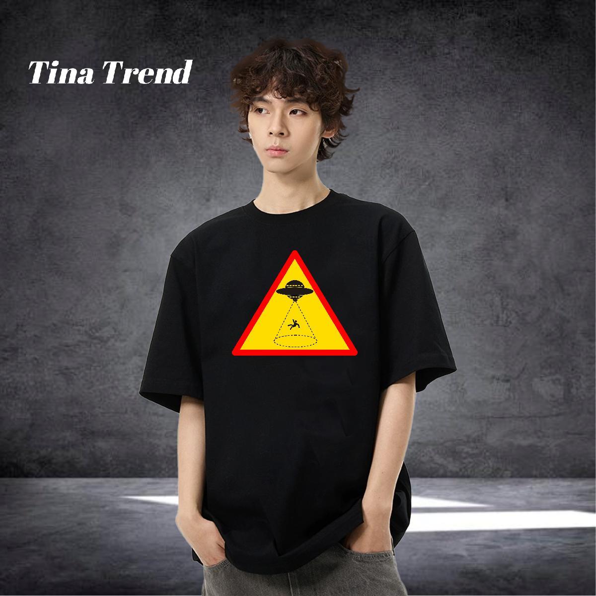 New Arrival Mens T Shirts UFO Tshirts 230g 100% Cotton High Street Hip Hop Unisex Anime Round Neck Short Sleeve Mens Tshirts