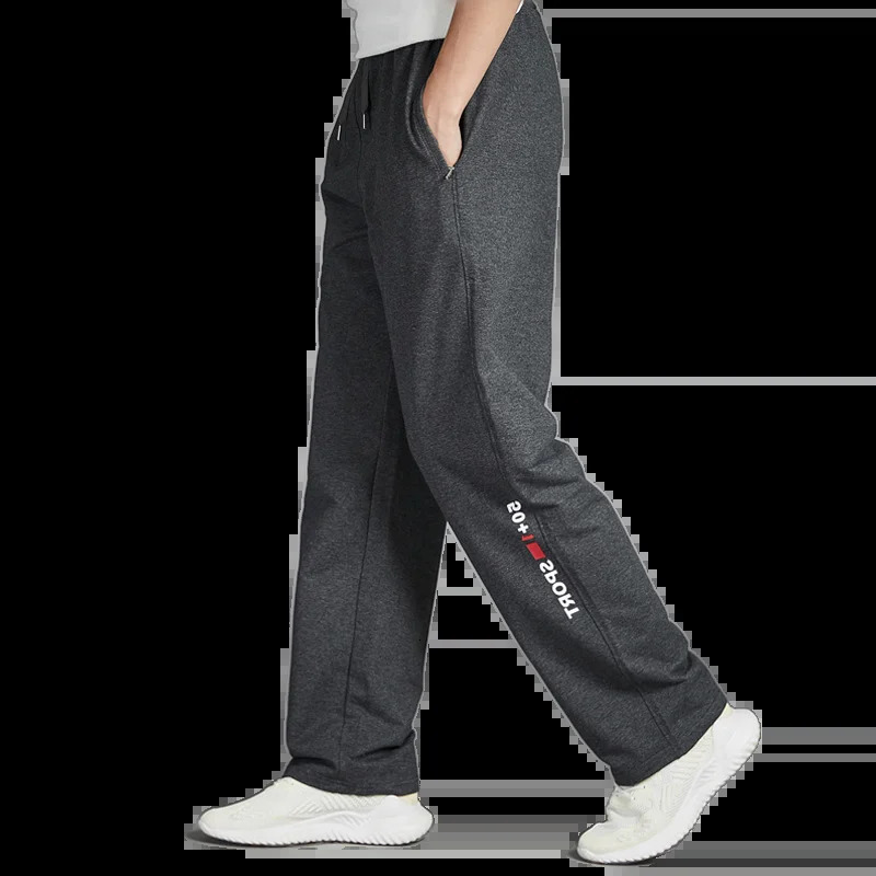 Men Running Pants Joggers Sweatpant Spring Autumn Jogging Sport Trousers Loose Gym Fitness Straight Breathable Active 5XL 240806