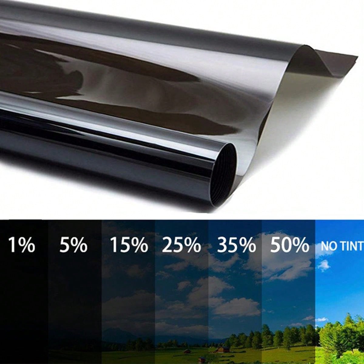 Car glass solar film sunscreen heat insulation film car window film anti-wear black film explosion-proof solar film free film sticking tool 50cm*300cm