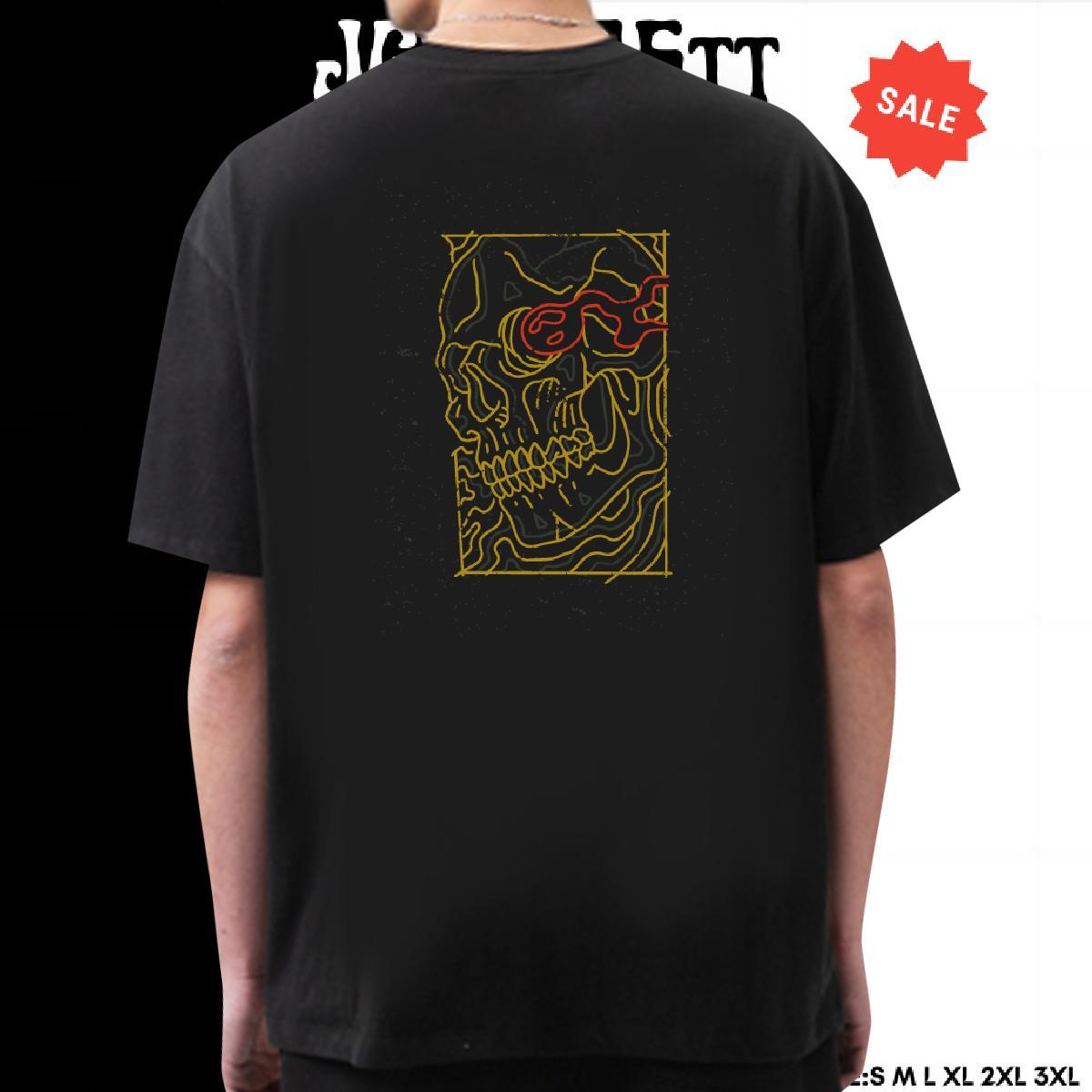 Fashion Designer T-Shirts for Men skull Tops Tees 230g Pure Cotton Hip Hop High Quality Custom Printing Breathable Short Sleeve Tshirts