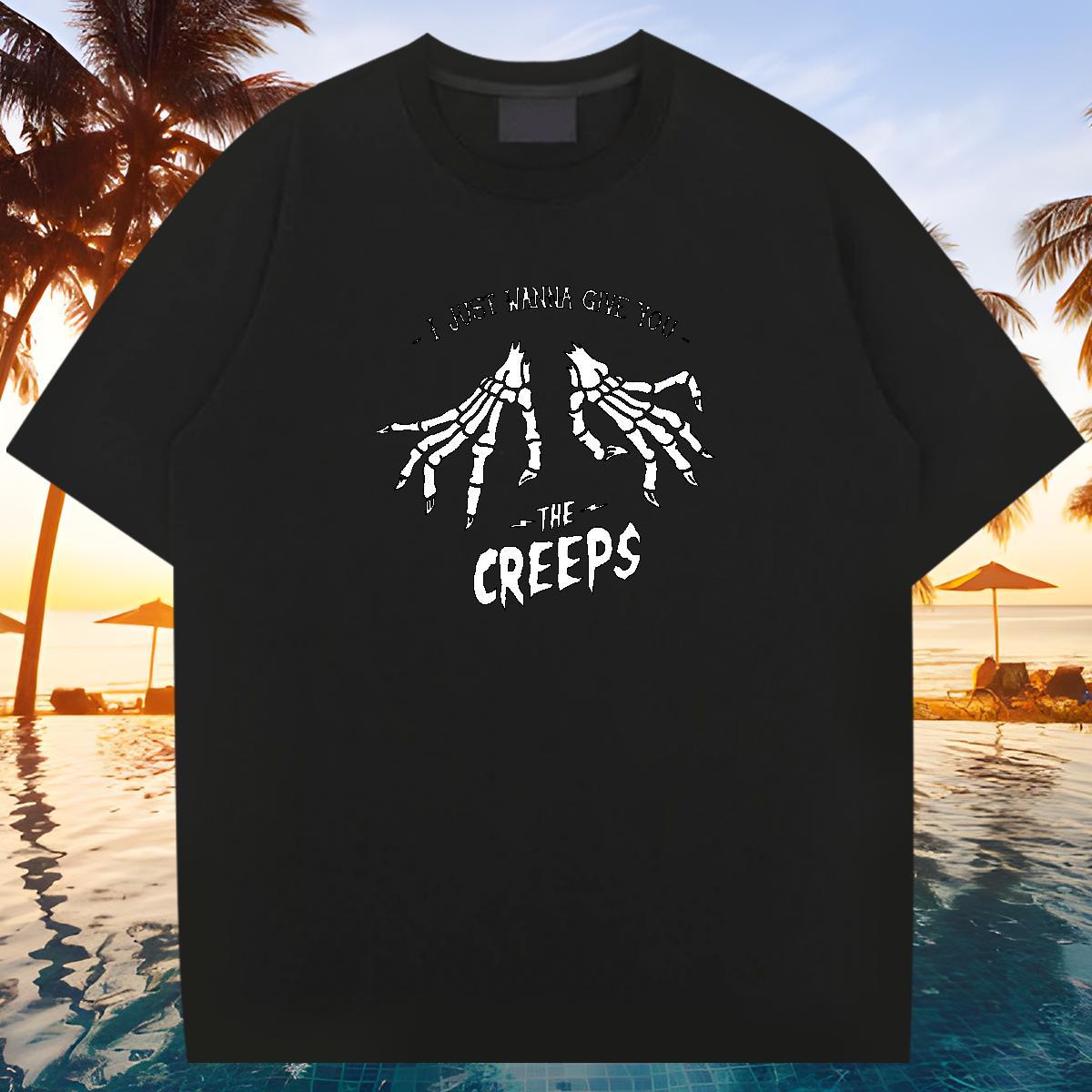 Wholesale T Shirts Men skull Tshirts 100% Cotton 230g Hip Hop Street Loose Fit Asian Size Pure Cotton Men Clothes T-Shirt