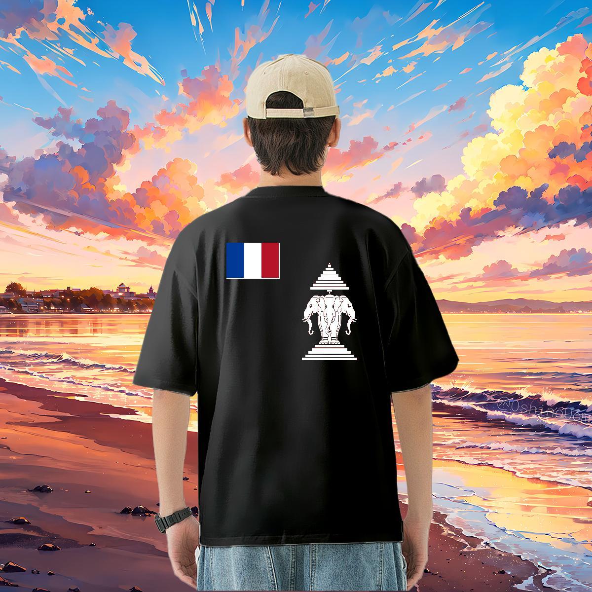2024 Summer T-Shirts for Men religion Wear 230g 100% Cotton Hip Hop Cool Customized Print Short Sleeve Soft Mens Tshirts