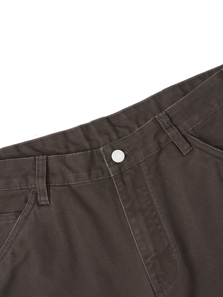 Autumn Mens Loose Straight Fit Carpenter Pants Tactical Cargo Outdoor Hiking Trousers 240806