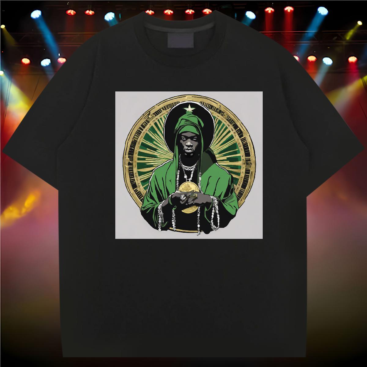 Fashion Design T Shirts Men green Tees 100% Cotton 230g Street Casual Cool Design Custom Print Oversized Pure Cotton Men Tops Tees