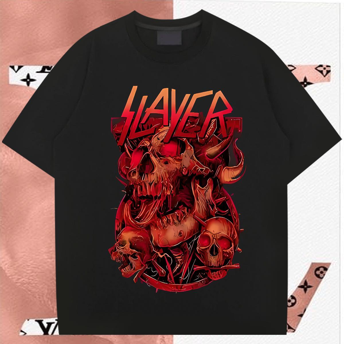 Designer T-Shirts for Men skull Tees 230g Cotton Daily Outfit Comfortable Cartoon Printing L-4XL Pure Cotton Men Tops Tees
