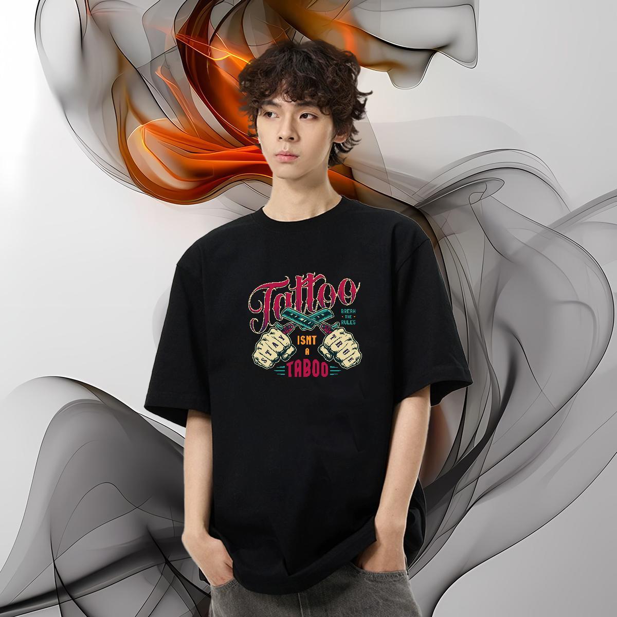 Designer T Shirts Men tool Clothes 100% Cotton 230g Street Wear TOP Quality Oversized 3XL 4XL O Neck Short Sleeves Tshirt for Man Woman