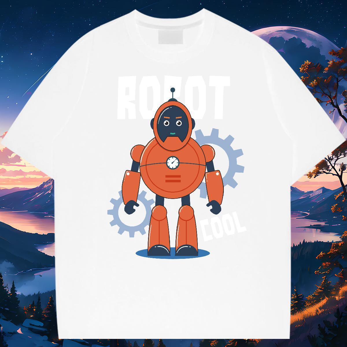 Fashion Men T Shirts ET Tee Shirt 230g 100% Cotton Daily Outfit Cool Graphic Crew Neck Breathable Men Clothes T-Shirt