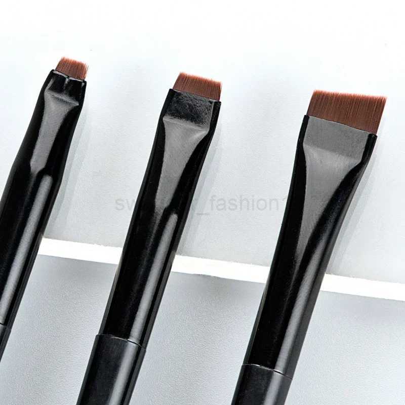 Karsyngirl 3pcs/set Blade Eyeliner Brush Eyebrow Brush Portable Flat Fine Eye Liner Brow Contour Makeup Brushes Makeup ToolXJ30