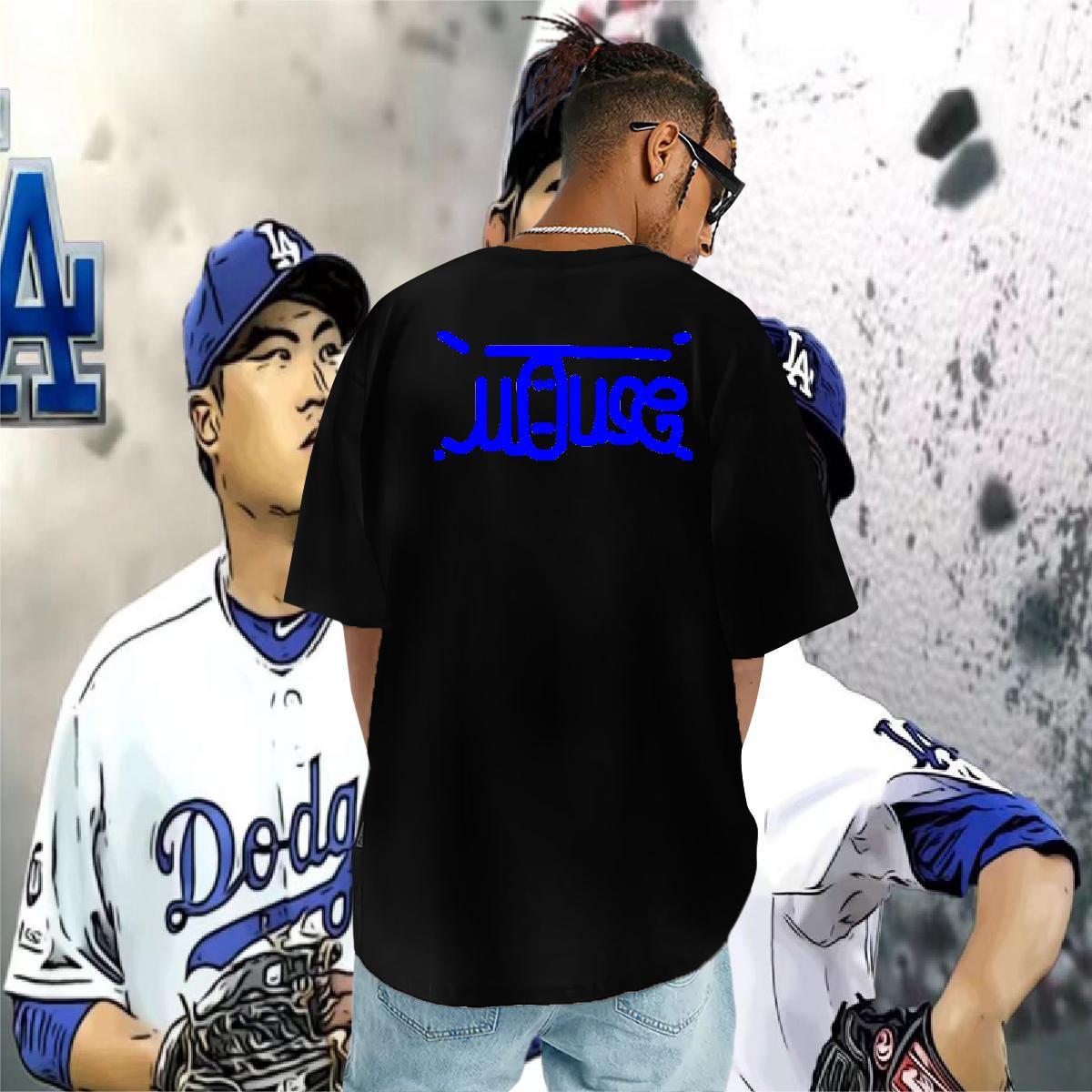 Fashion New Mens T Shirts blue Tops Tees 230g Pure Cotton Spring Summer Soft Custom Print Plus Size Short Sleeve Soft Men Tops Tees