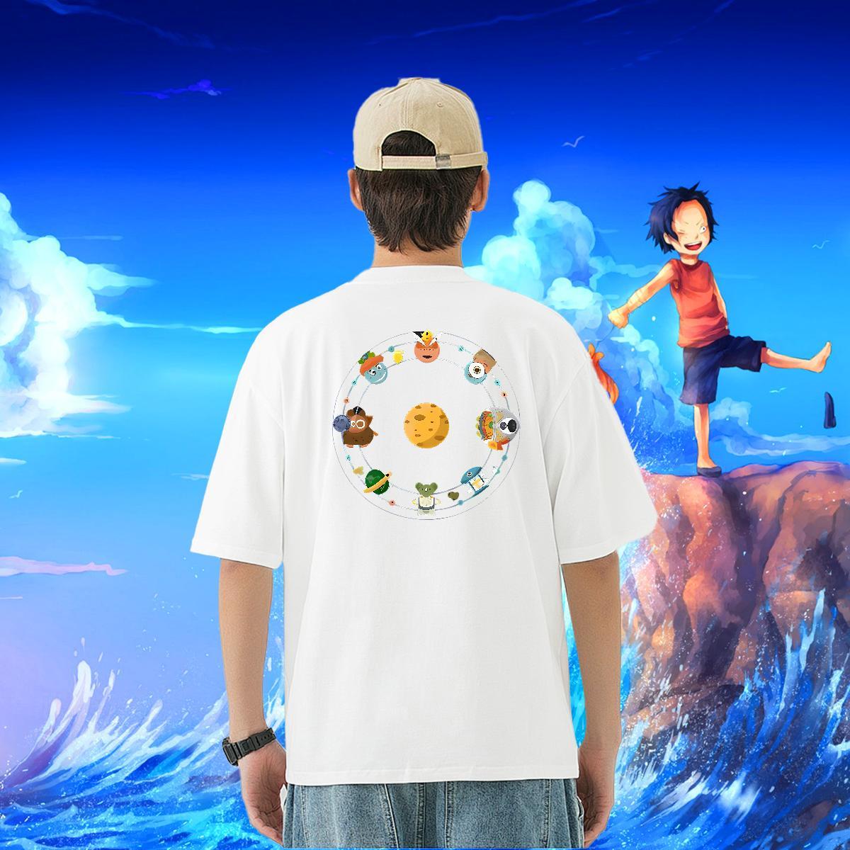 Fashion Design Men T Shirts star Tops Tees 100% Cotton 230g Hip Hop Unisex Black White O Neck Short Sleeves Couples T Shirts
