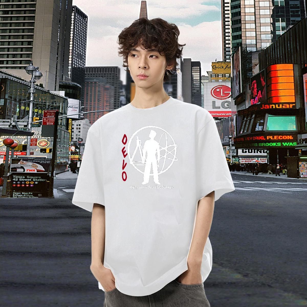 2024 Summer Men T Shirts letter Tees 230g Cotton Hip Hop Loose Oversized 4XL Breathable Short Sleeve Men Tops Tees