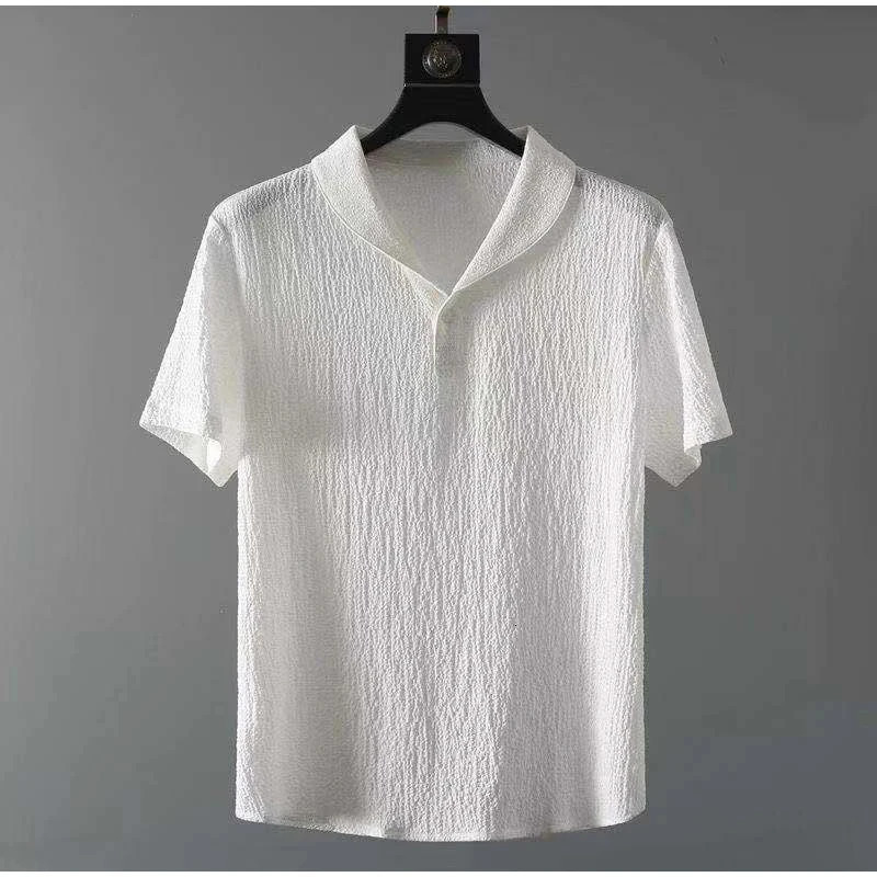 Men Two Piece Suits 2024 Summer Fashion Solid Casual Loose Short Sleeve Quick-Drying Long Straight Pants Outfits Male Sets 240816