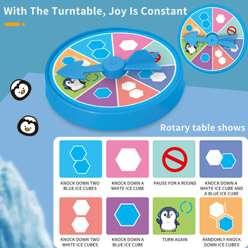 Mini Ice Breaking Penguin frog trap Parent Child Interactive party board game jogos de tabulero birthday gifts for kids